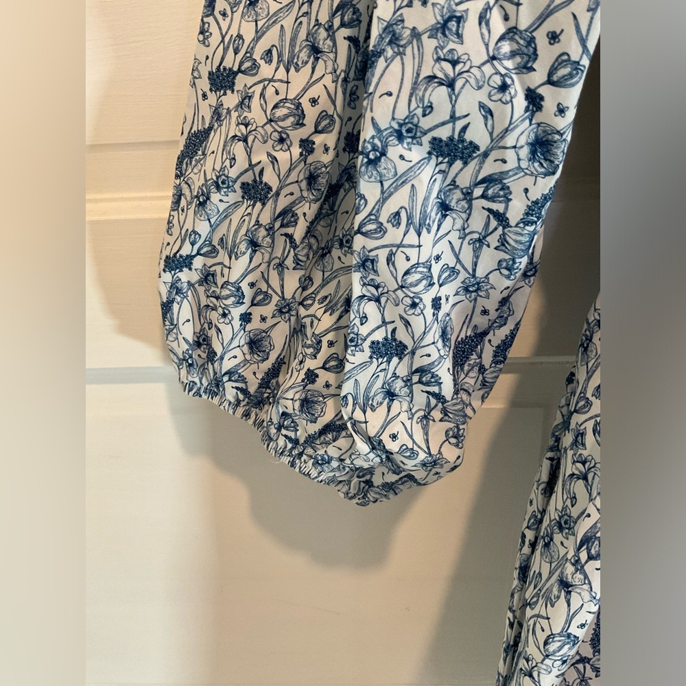 FLORAL PRINT SHIRT DRESS - Picture 7 of 11
